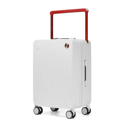 KTM-150355 Matte Finish Lightweight PC Travel Luggage Suitcase Set with Wide Trolley Handle