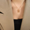 KTM-150419 Dainty Stainless Steel Choker Necklace 18k Gold Plated Abacus Pendant Necklace