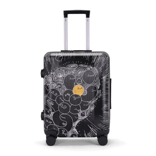 KTM-162067 Custom Printed PC Hard Shell Trolley Suitcase for Travel