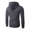 KTM-173651 Men's New Solid Color Hooded Zipper Sweater Slim With Hoodie Youth Sports Casual Jacket Men's Hip-hop Pullover Shirt