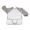 KTM-174227 100% Polyester Waterproof Meal Infant Long Sleeve Baby Bib Wholesale Washable