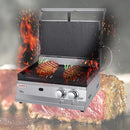 KTM-177491 Commercial Gas Panini Press Grill and Whole Groove Griddle for Catering and Food Services