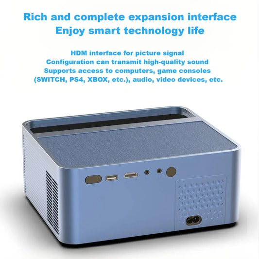 KTM-190163 Portable Ultra-Clear 4K Projector with Auto-Focus and Wireless Android Direct Projection