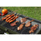 KTM-195795 Portable Charcoal Folding BBQ Grill with Stainless Steel Construction for Outdoor Cooking