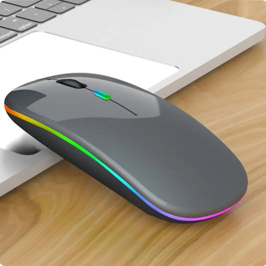 KTM-203923 Dual-Mode Wireless Charging Mouse with Silent Click and Luminous Design for Computers and Notebooks