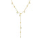 KTM-204051 Exquisite 18K Gold Plated Imitation Pearl Satellite Dainty Chain Tassel Necklace Stainless Steel Jewelry