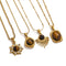 KTM-210771 New Luxury Women's Tiger Eye Pendant Necklace Titanium Steel Woolen Chain Autumn Winter Niche Accessories