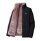 KTM-219539 Customizable Men's Winter Warm Jacket for Middle-Aged and Elderly Hooded Long and Loose Top with Velvet Addition Thickening