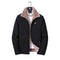 KTM-219539 Customizable Men's Winter Warm Jacket for Middle-Aged and Elderly Hooded Long and Loose Top with Velvet Addition Thickening