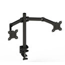 KTM-237779 Dual Adjustable Monitor Mount Stand for 14" to 27" Screens, 360° Rotation & 90° Tilt, VESA Compatible