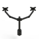 KTM-237779 Dual Adjustable Monitor Mount Stand for 14" to 27" Screens, 360° Rotation & 90° Tilt, VESA Compatible