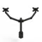 KTM-237779 Dual Adjustable Monitor Mount Stand for 14" to 27" Screens, 360° Rotation & 90° Tilt, VESA Compatible