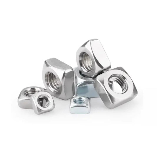 KTM-240915 Stainless Steel Square Nuts DIN 557 for M3, M5, M6, M8, M10, M12 Bolts Fixing