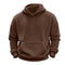 KTM-244499 Men's Reversible Arctic Fleece Pullover Sweatshirt Pocket Hooded Warm Sweater Street Solid Color Long Sleeve Pullover Sweatshirt