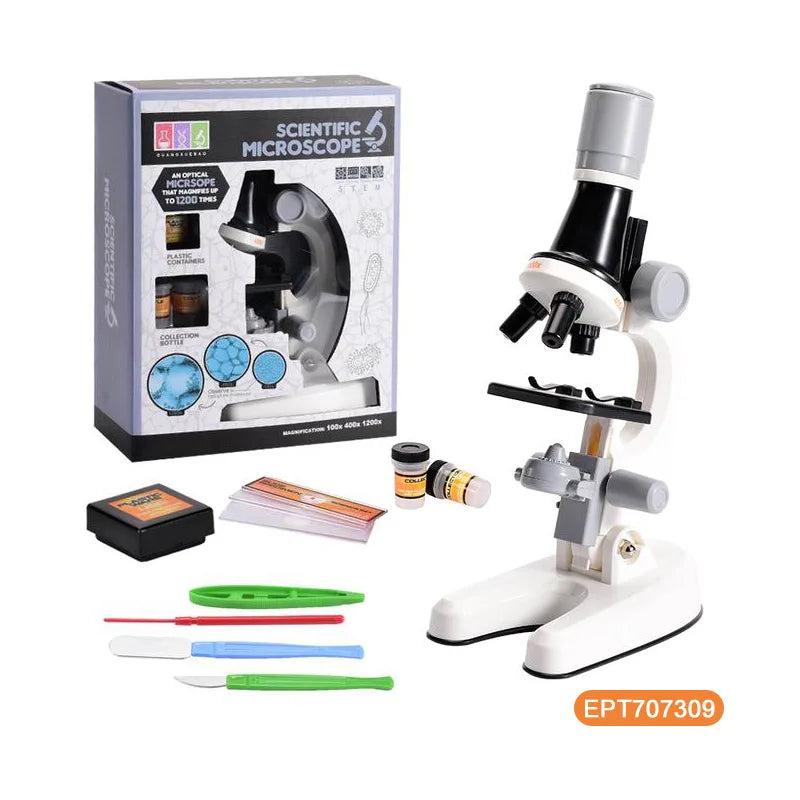 KTM-248147 Educational Microscope Set for Kids - STEM Learning Tool for Biological Science Exploration