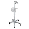 KTM-248403 Adjustable Aluminium Alloy Medical Monitor Roll Stand with Manual Lift Trolley