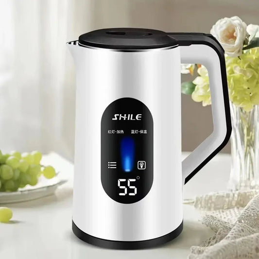 KTM-258067 1500W Stainless Steel Electric Kettle with 3.0L Capacity and Automatic Shut-Off for Home and Outdoor Use