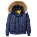 KTM-268755 Men's Flying Cotton Jacket Plus Size Sporty Workwear With Hood Collar Thick Baseball Zipper Winter Clothing Men's Coats
