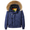 KTM-268755 Men's Flying Cotton Jacket Plus Size Sporty Workwear With Hood Collar Thick Baseball Zipper Winter Clothing Men's Coats