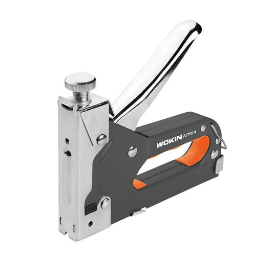 KTM-272019 Heavy-Duty 3-Way Staple Gun for Industrial Use, Compatible with Various Staples, 200 Nails Included