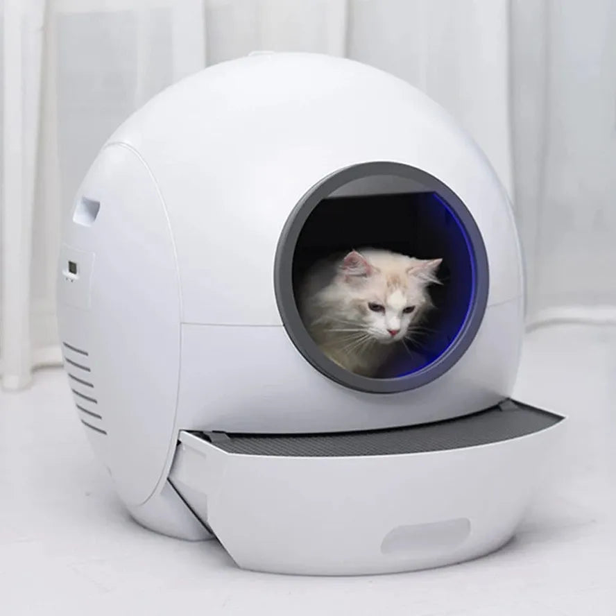 KTM-281555 Automatic Self-Cleaning Cat Litter Box with Odor Control for Multiple Cats