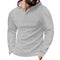 KTM-290835 Men's Pullover Solid Color Waffle Slim Sweatshirt Plus Size Fall Men's Clothing