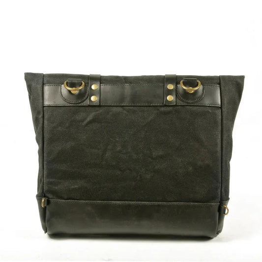 KTM-311443 Large Waterproof Waxed Canvas Vintage Motorcycle Tool Bag