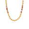 KTM-322515 Wholesale Custom Fine Fashion Jewelry 18K Gold Plated Stainless Steel Mix Natural Stone Beads Beaded Handmade Necklace for Women