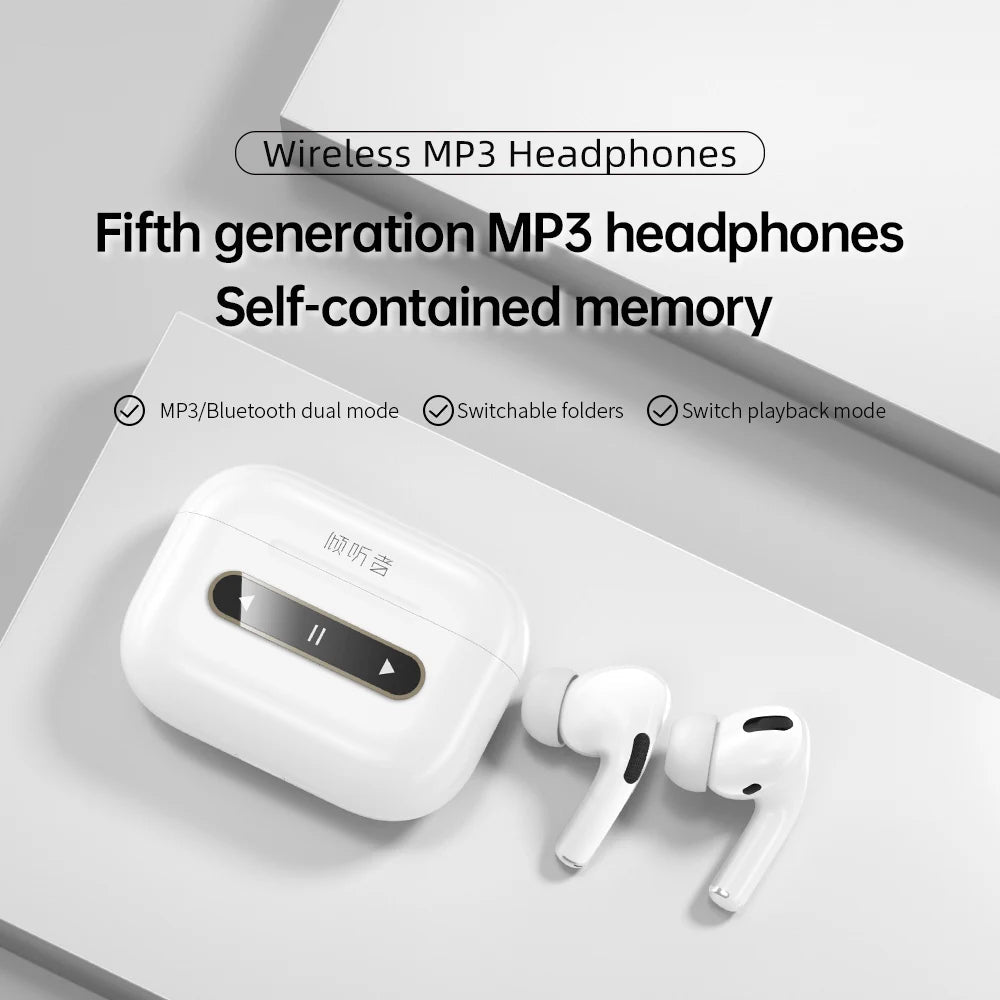 KTM-326419 Touch Screen Wireless Earbuds with In-Ear Noise-Cancellation and 32GB Memory Card
