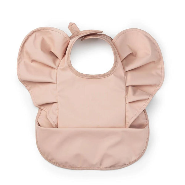 KTM-329363 Toddler Children Feeding Smock Apron PU Bib Coverall Printed Waterproof Baby Bib with Pocket Catcher
