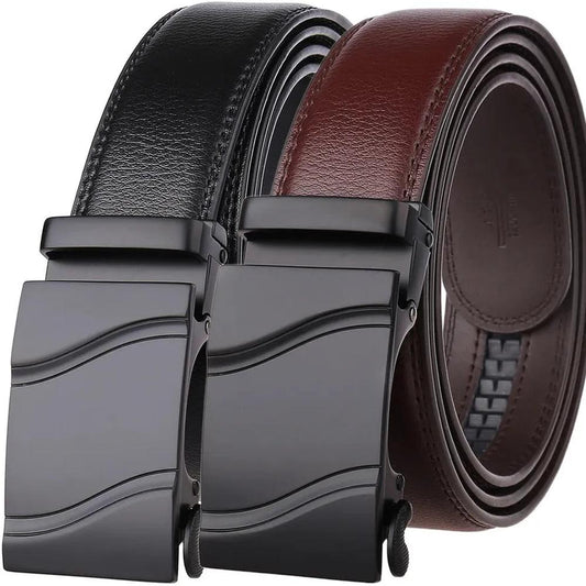 KTM-338195 Genuine Leather Automatic Men's Belt - Model LY36-21702-1