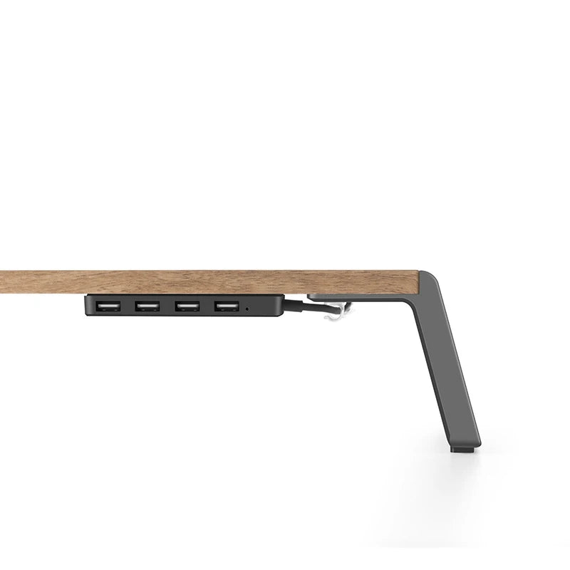 KTM-340115 Ergonomic LCD Monitor Stand with USB Ports - Adjustable Height Computer Desk Riser