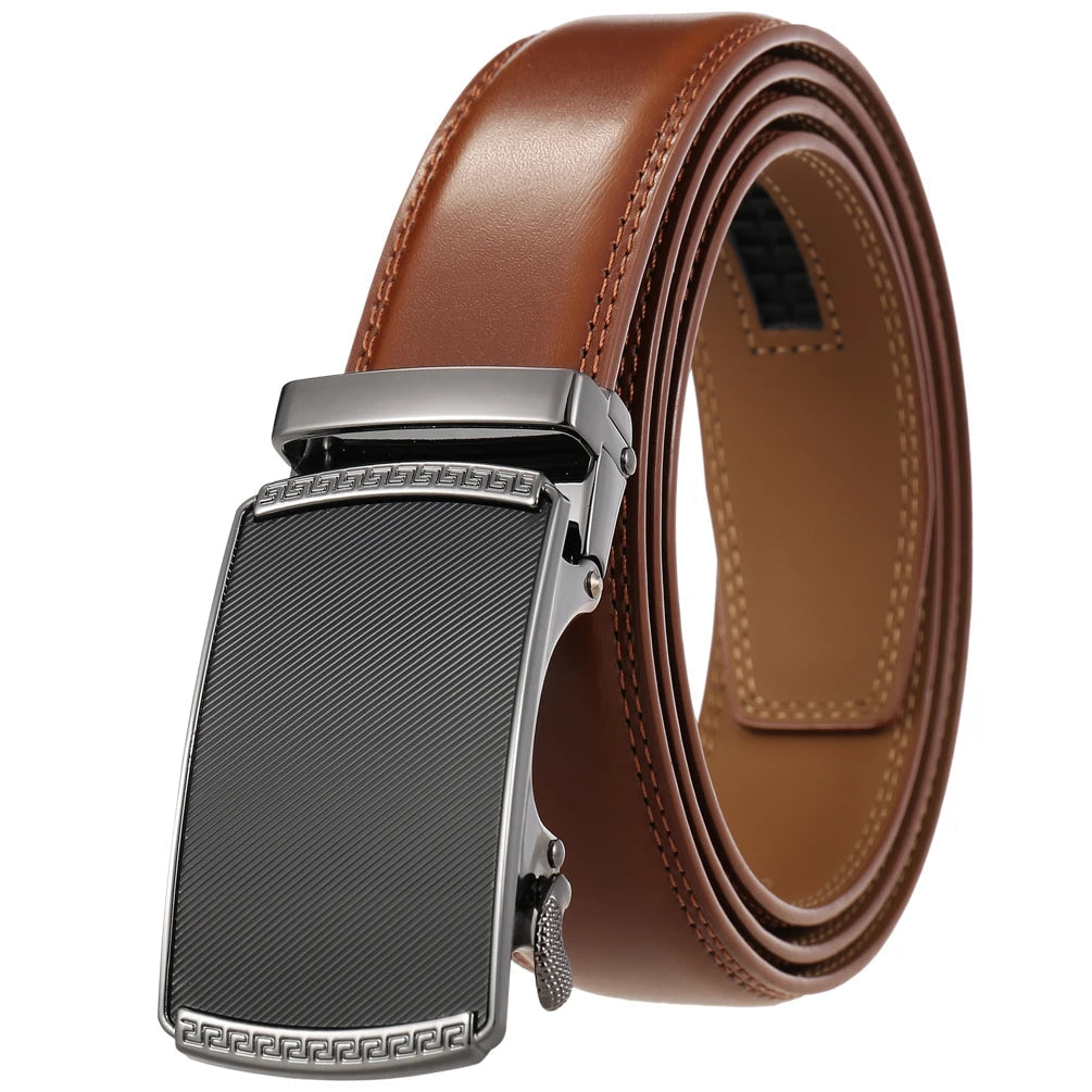 KTM-342739 Automatic Alloy Buckle Men's Genuine Leather Belt - Model LY36-0191-1