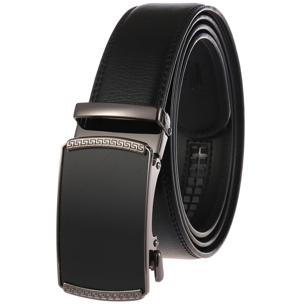 KTM-342739 Automatic Alloy Buckle Men's Genuine Leather Belt - Model LY36-0191-1