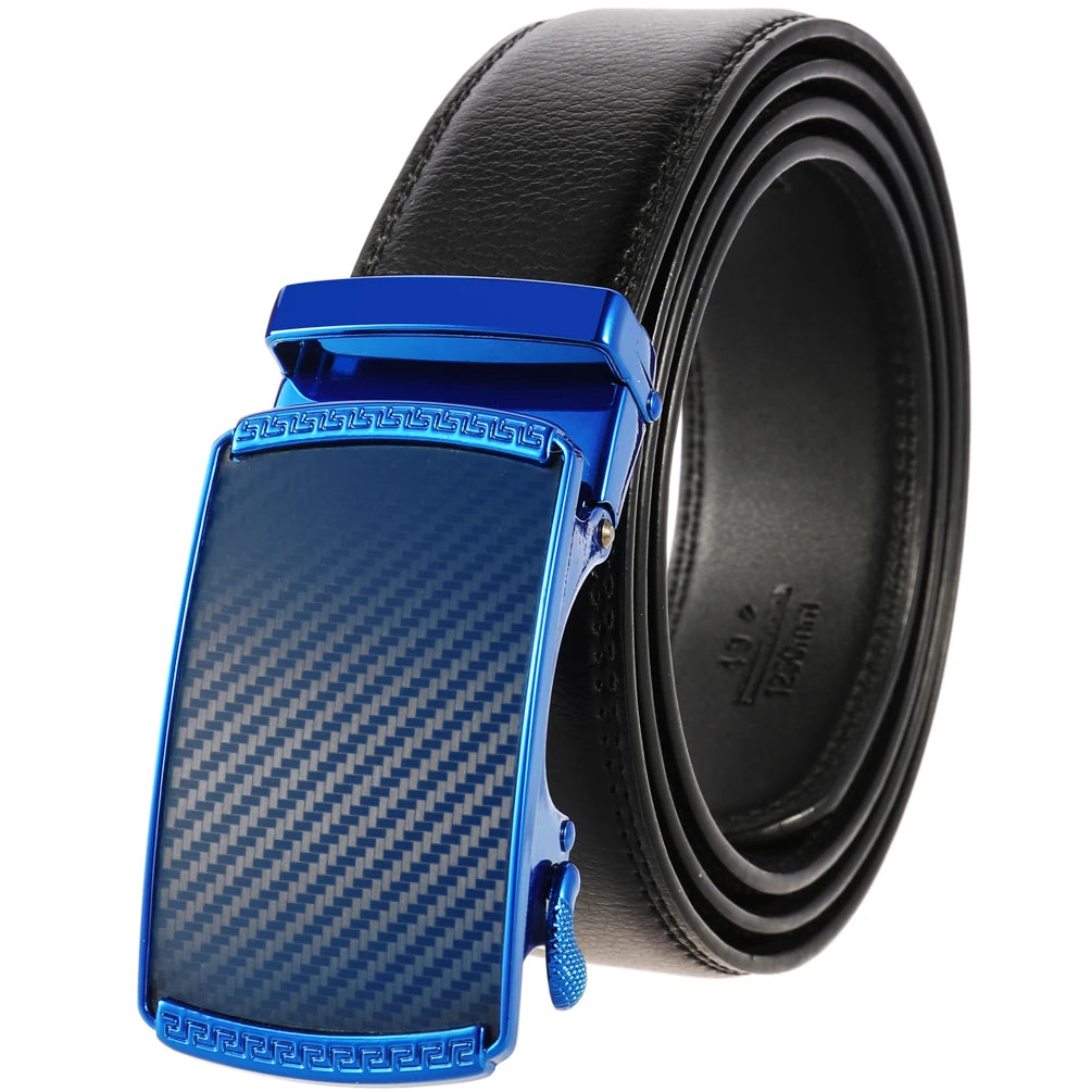 KTM-342739 Automatic Alloy Buckle Men's Genuine Leather Belt - Model LY36-0191-1