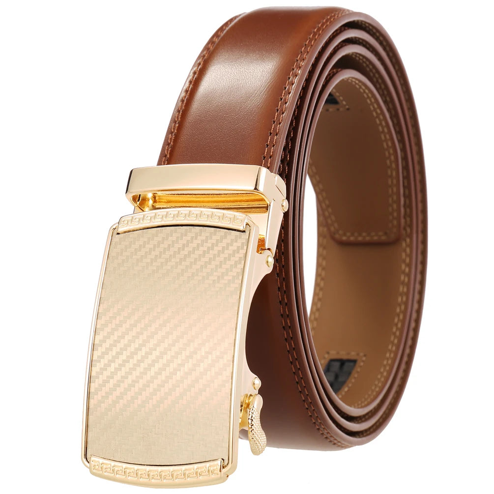 KTM-342739 Automatic Alloy Buckle Men's Genuine Leather Belt - Model LY36-0191-1