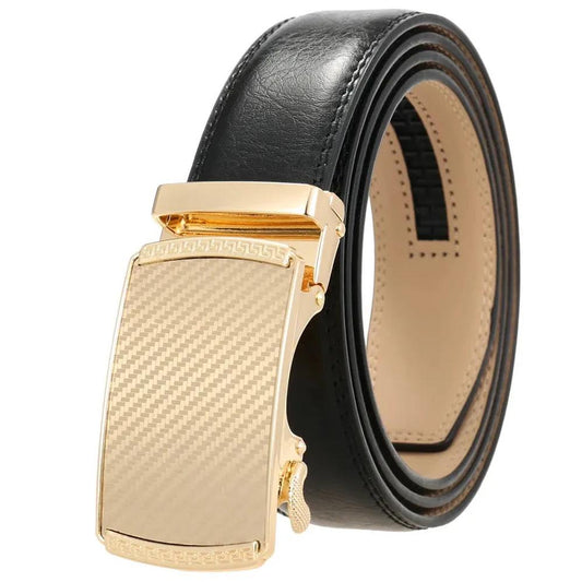 KTM-342739 Automatic Alloy Buckle Men's Genuine Leather Belt - Model LY36-0191-1