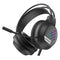 KTM-353107 RGB Wired Surround Stereo Gaming Headset with Built-in Microphone and LED Display for PC and Mobile Use
