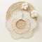 KTM-355731 Baby Saliva Towel Colored Cotton Warm Lace Saliva Bib 360 Degree Baby Bib Petals