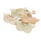 KTM-355731 Baby Saliva Towel Colored Cotton Warm Lace Saliva Bib 360 Degree Baby Bib Petals