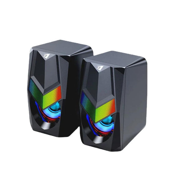 KTM-383827 RGB Backlit Wired Gaming Speakers with USB for PC and Laptop