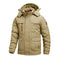 KTM-385235 Men's Thick Cotton Jacket Men's Medium to Long Outdoor Cotton Jacket Winter Warm Cotton Jacket With Fleece Hood Men's Coats