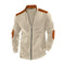 KTM-393043 Men's Customizable European Cotton Varsity Jacket Solid Color Long Sleeve Zipper Cardigan Fur Men's Fashion Long Sleeve