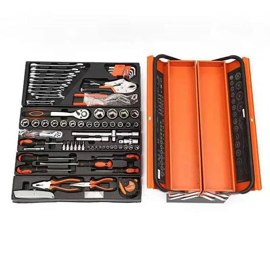 KTM-394963 Universal Ratchet Socket Wrench Set - 85-Piece Hand Tool Kit