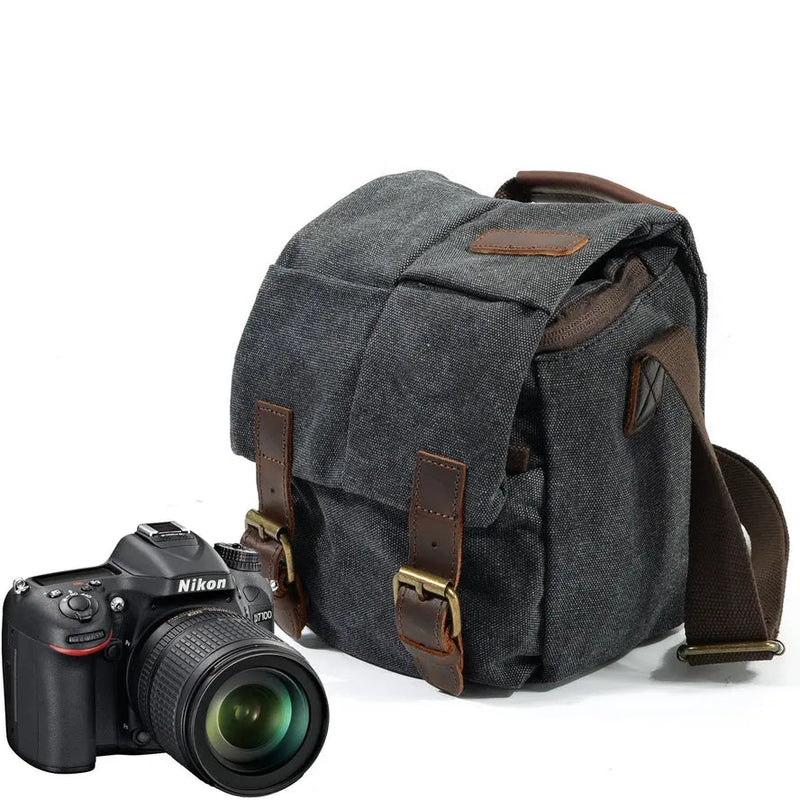 KTM-397203 Waterproof Retro Crossbody Bag for Micro SLR Photography - Ideal for Men and Women