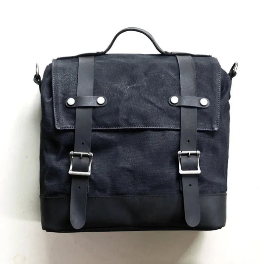 KTM-398867 Vintage Motorcycle Luggage Side Box and Camera Shoulder Bag