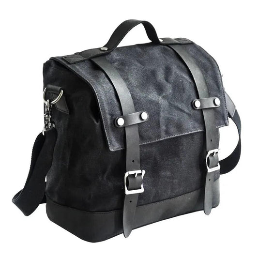 KTM-398867 Vintage Motorcycle Luggage Side Box and Camera Shoulder Bag