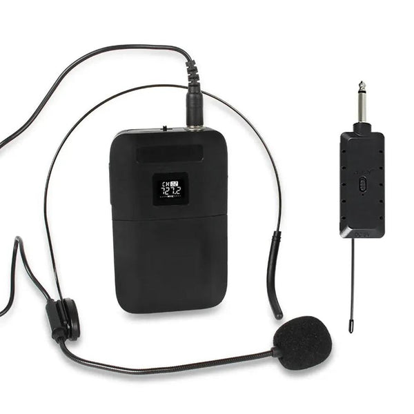 KTM-410899 Professional Lavalier Wireless Microphone with Head-Mounted Design for Clear Audio Recording
