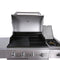 KTM-418579 Stainless Steel Outdoor Gas BBQ Grill with Integrated Kitchen Cabinet and Charcoal Smoker