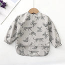 KTM-428691 Long Sleeve Waterproof Baby Eating Bib OEKO Tex 100 Standard